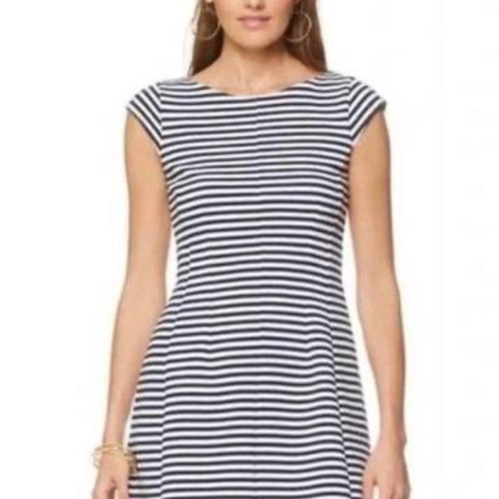 Lilly Pulitzer Briella Navy and White Striped Mini Dress